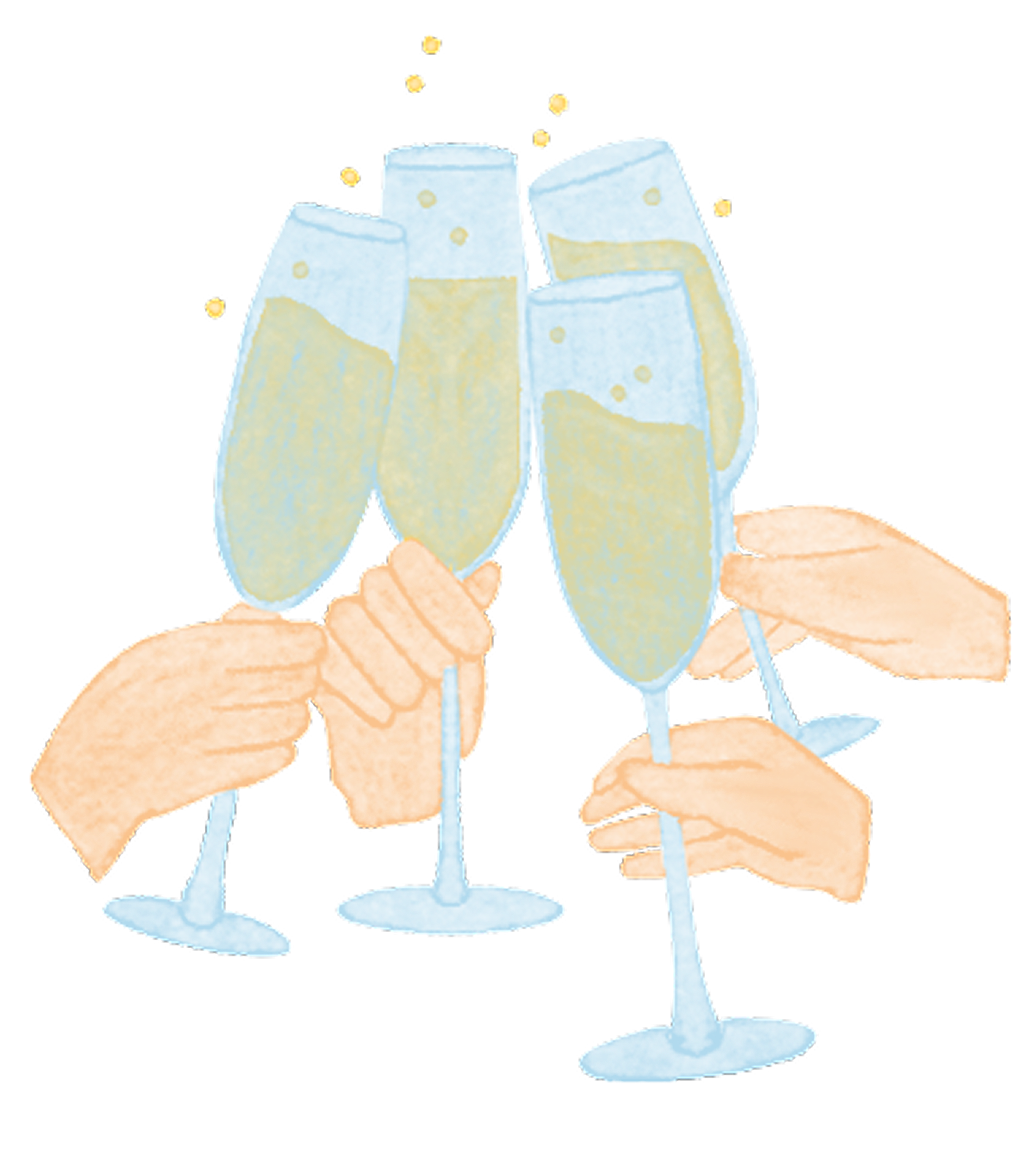 Réception - Toast au champagne